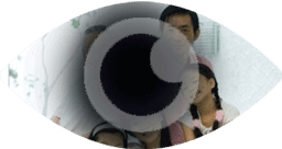 distorted vision - a sign of age-related macular degeneration (AMD)