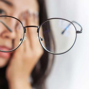 Woman Wearing Eye Glasses