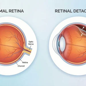 Retinal Detachment Eye Disease Anatomy Cross Section Diagram - Eye Max Centre