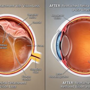 Retinal Detachment Before vs After Surgery - Eye Max Centre